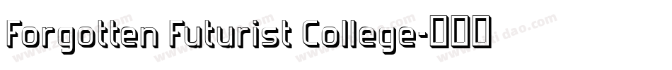 Forgotten Futurist College字体转换